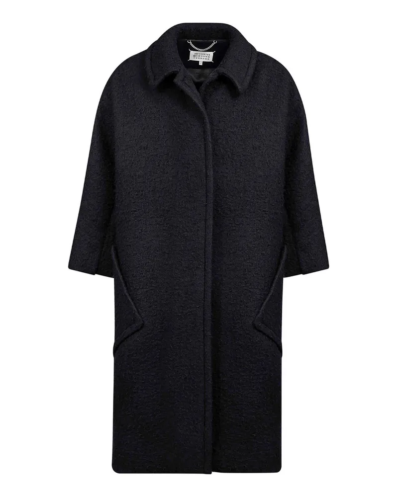 Maison Margiela Kurzer Mantel - Schwarz Schwarz