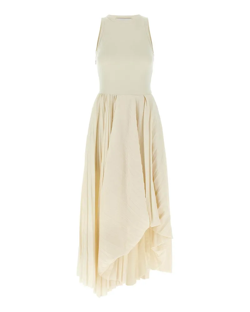 Alexander McQueen Knielanges Kleid - Weiß Weiß