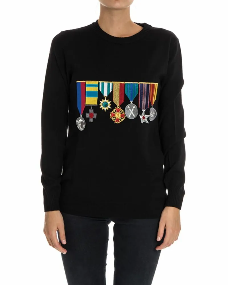 Stella Jean Rollkragenpullover - Schwarz Schwarz