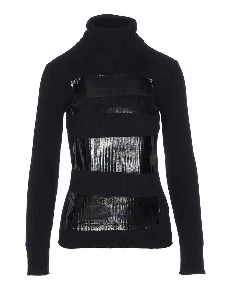 Maison Margiela Rundhalspullover - Schwarz Schwarz