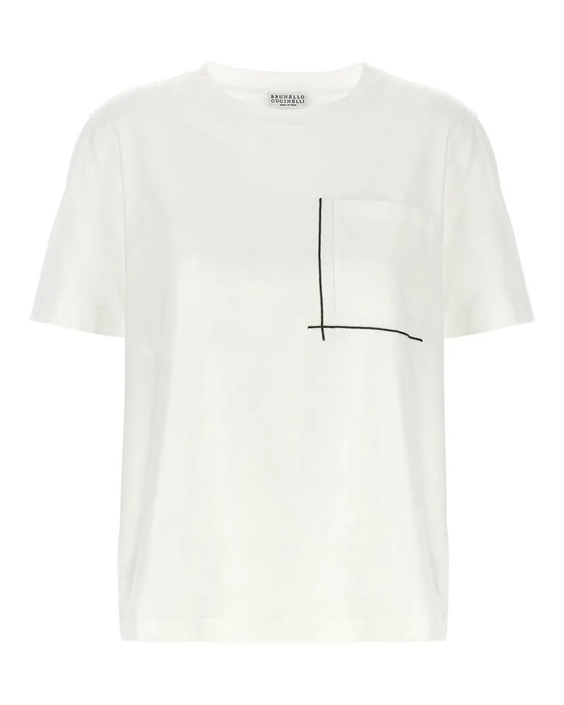 Brunello Cucinelli T-Shirt - Weiß Weiß