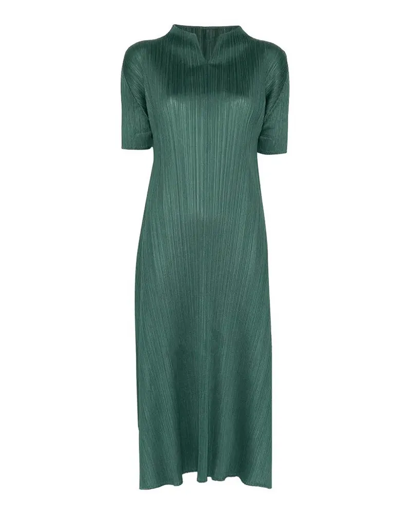 Issey Miyake Knielanges Kleid - Grün Grün