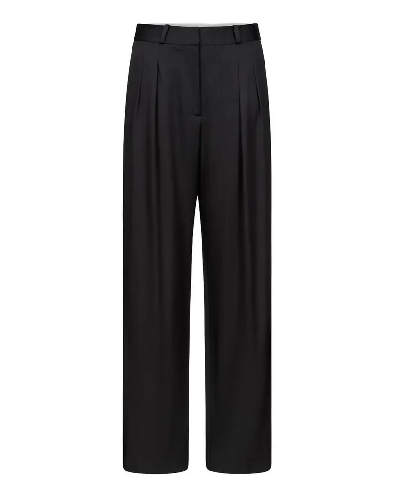 Loulou Studio Casual Hose - Schwarz Schwarz