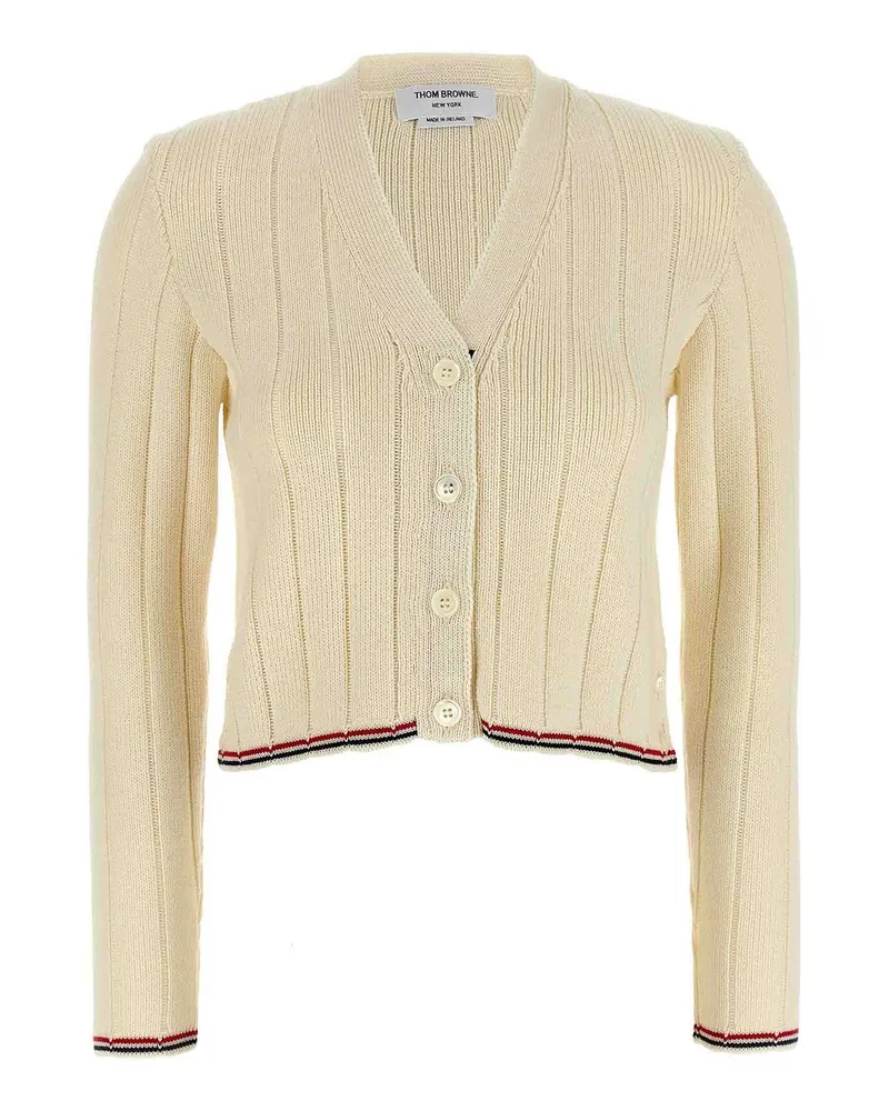 Thom Browne Cardigan - Weiß Weiß