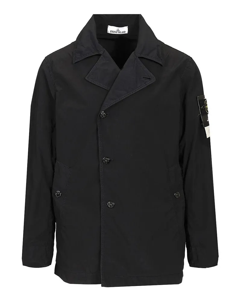 Stone Island Kurzer Mantel - Blau Blau