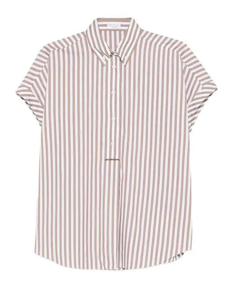 Brunello Cucinelli Hemd - Braun Braun