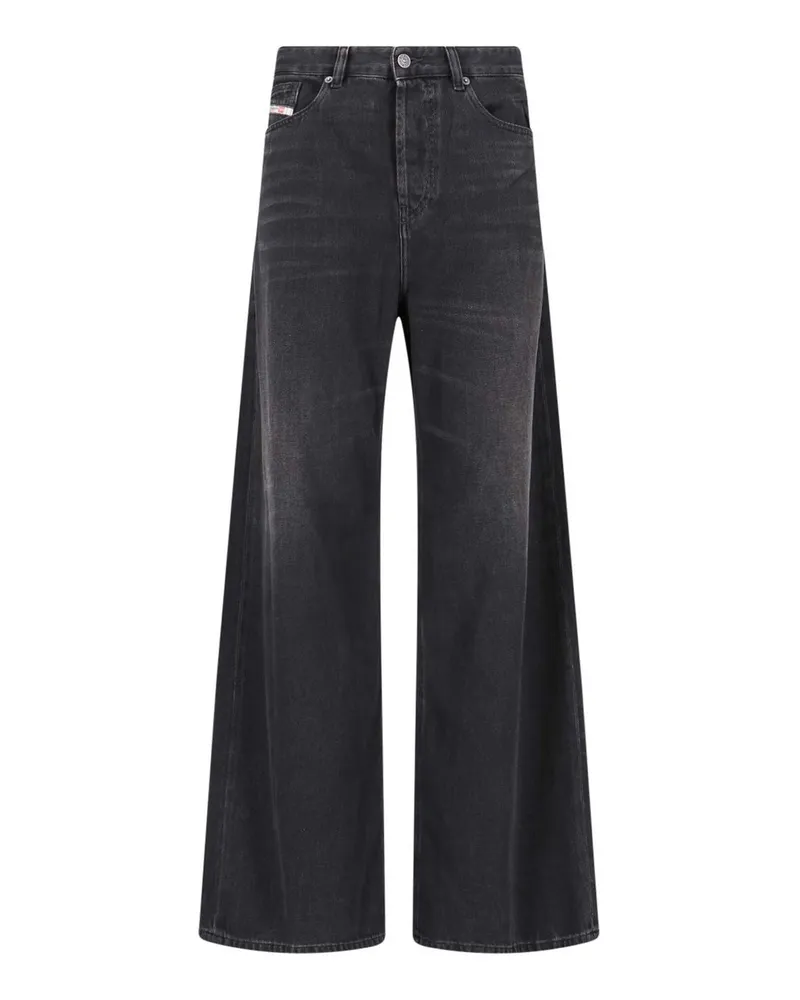 Diesel Straight Leg Jeans - Schwarz Schwarz