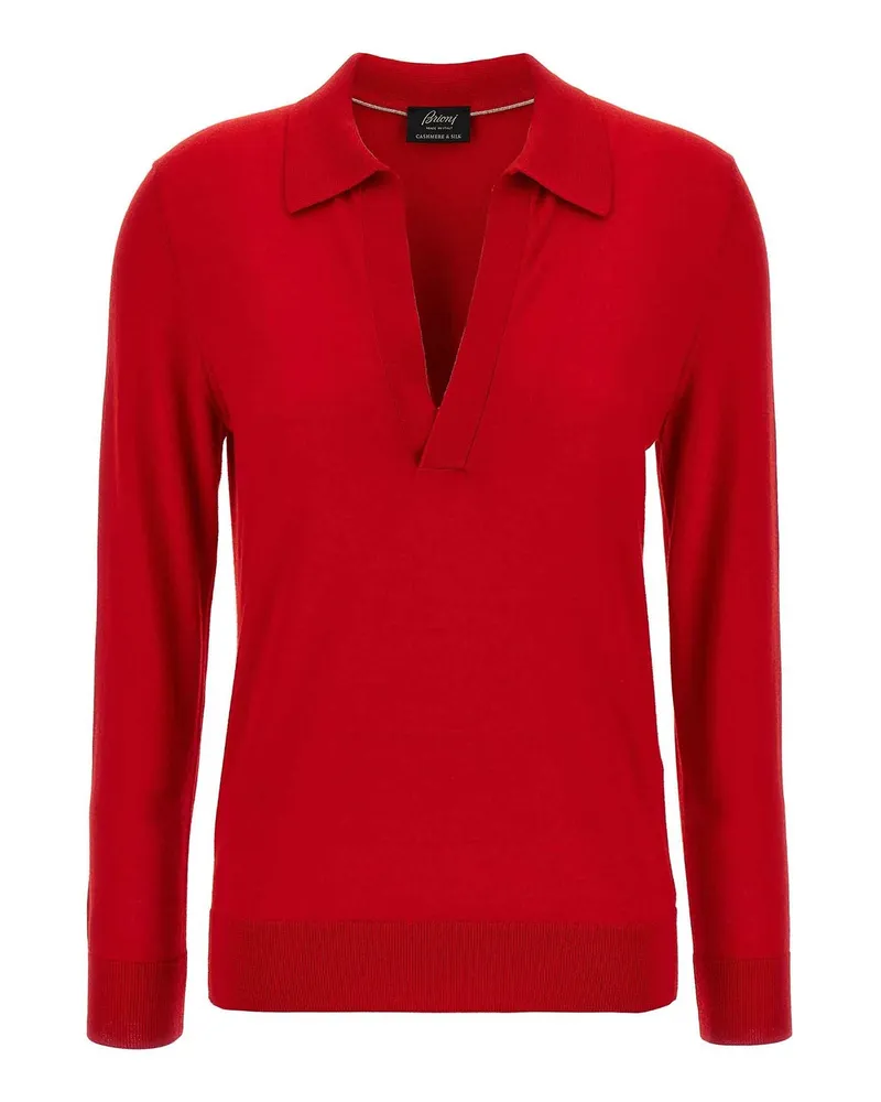 Brioni Poloshirt - Rot Rot