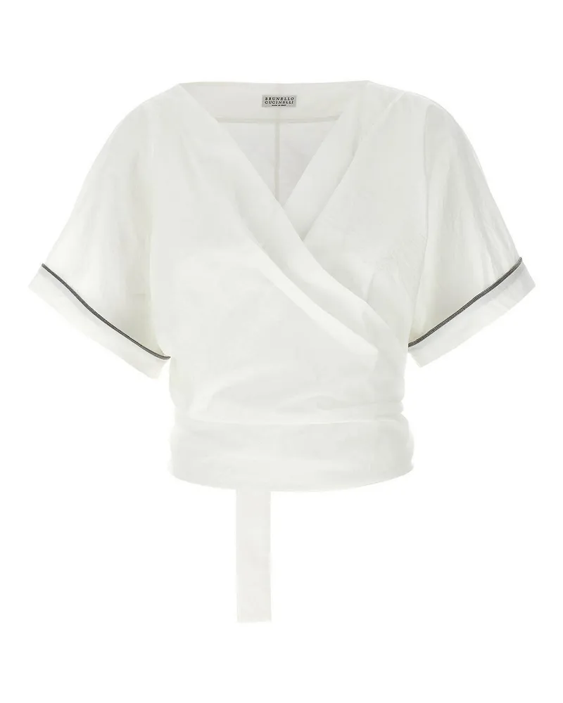 Brunello Cucinelli Top - Weiß Weiß