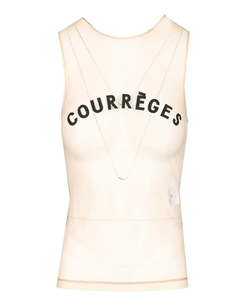 Courrèges Top - Weiß Weiß