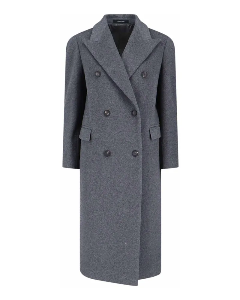 Tagliatore Knielanger Mantel - Grau Grau