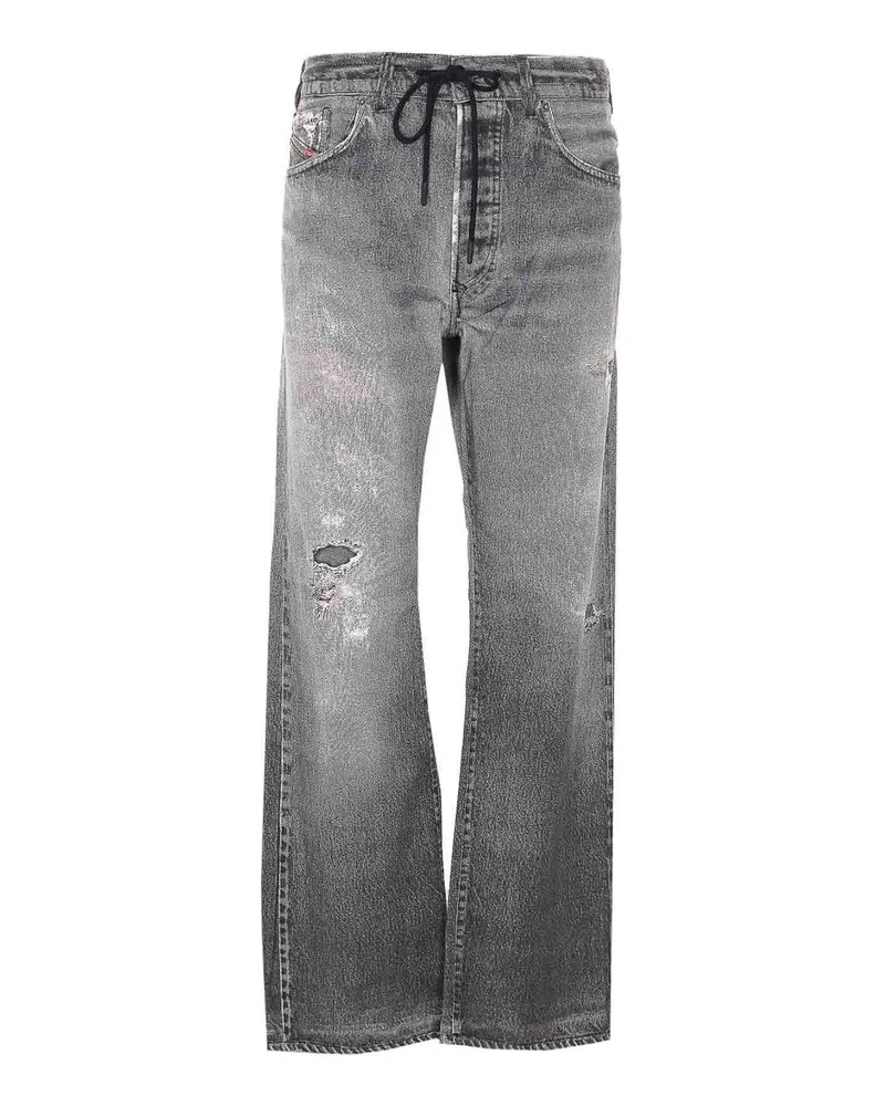 Diesel Straight Leg Jeans - Grau Grau