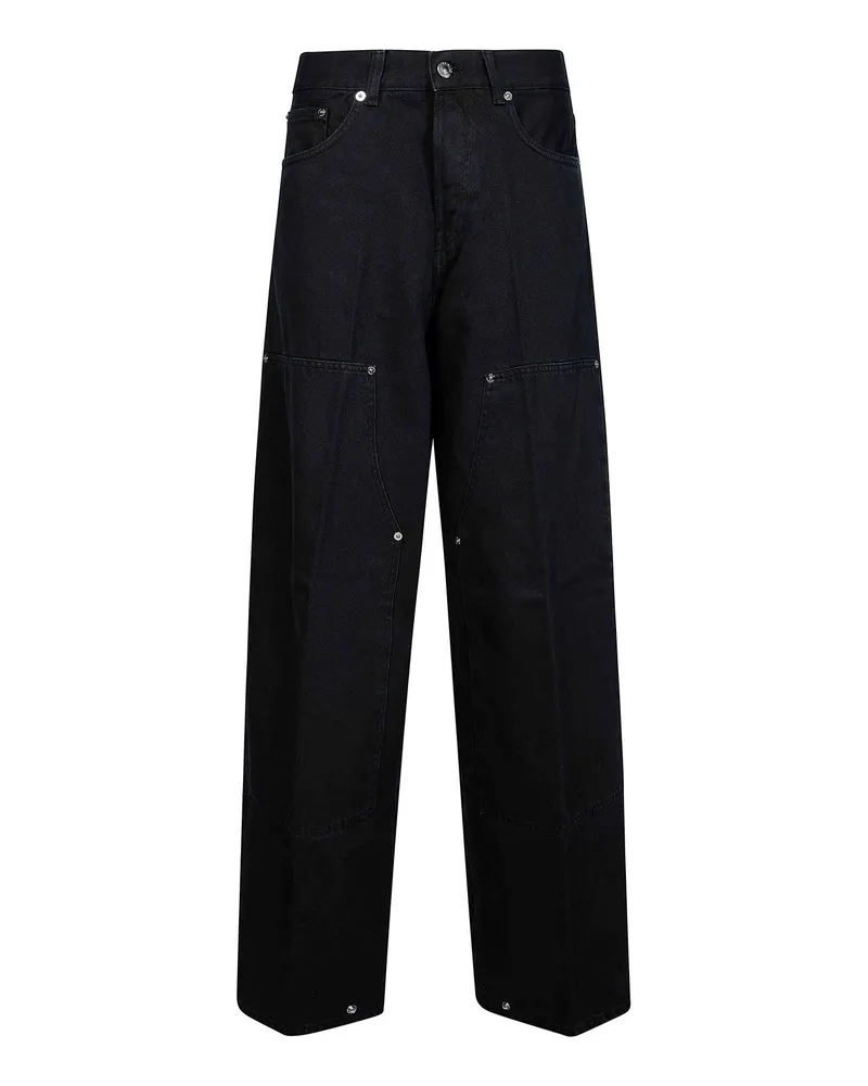 Haikure Straight Leg Jeans - Schwarz Schwarz