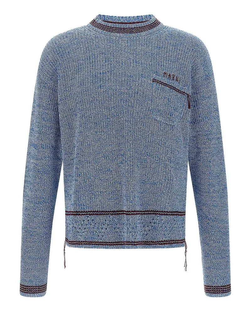 Marni Rundhalspullover - Hellblau Hellblau