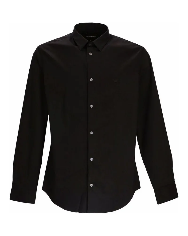 Emporio Armani Hemd - Schwarz Schwarz
