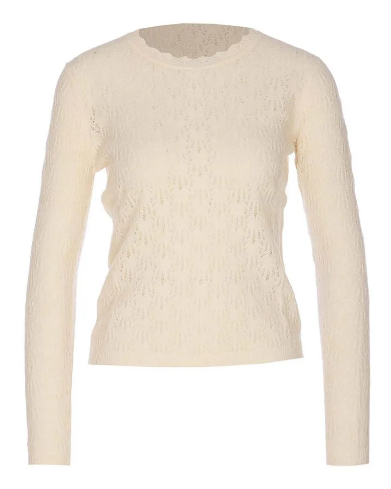 Étoile Isabel Marant Rundhalspullover - Weiß Weiß