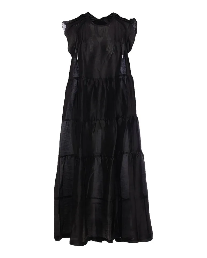 Maurizio Miri Knielanges Kleid - Schwarz Schwarz