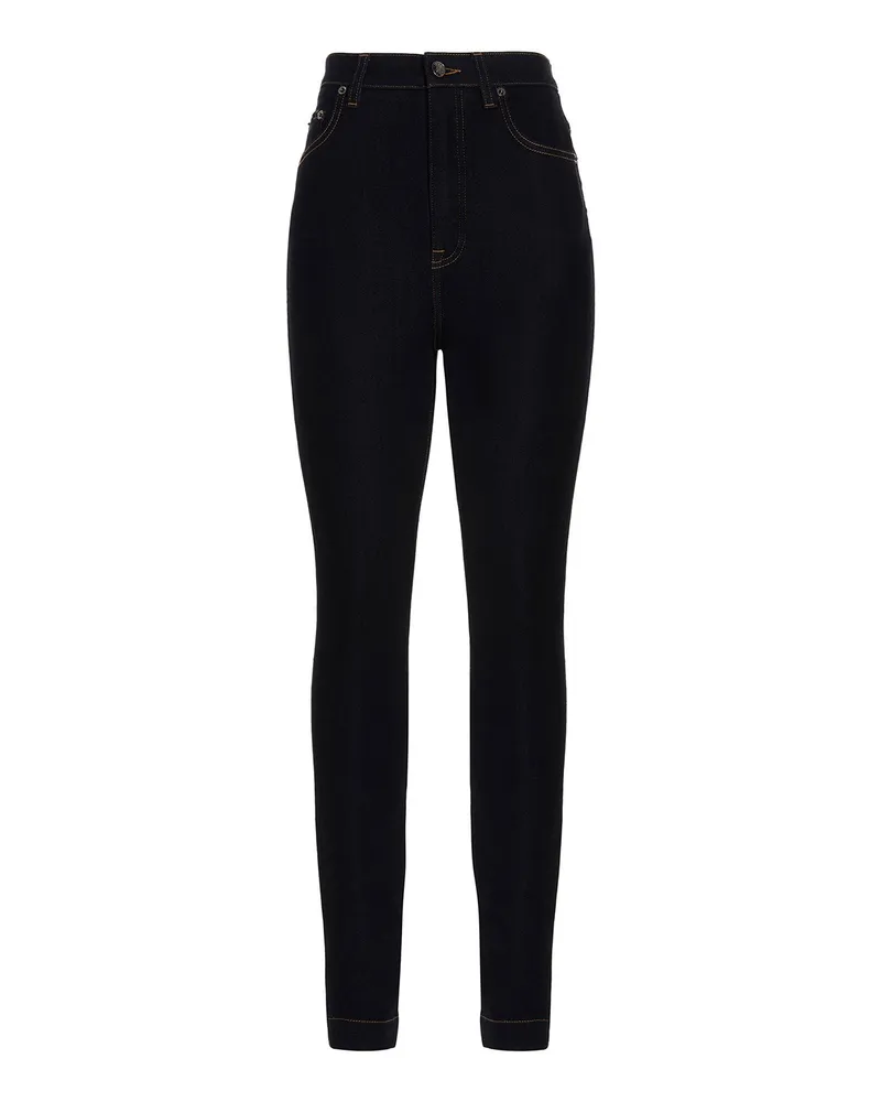 Dolce & Gabbana Straight Leg Jeans - Blau Schwarz