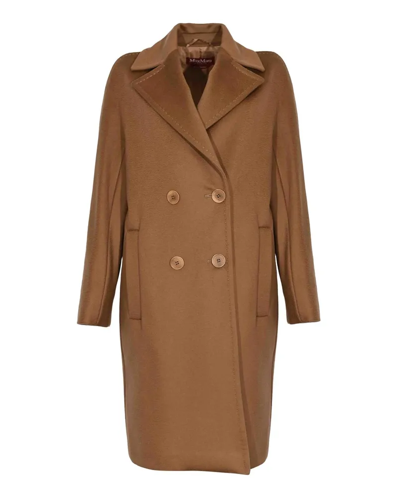 Max Mara Knielanger Mantel - Braun Braun