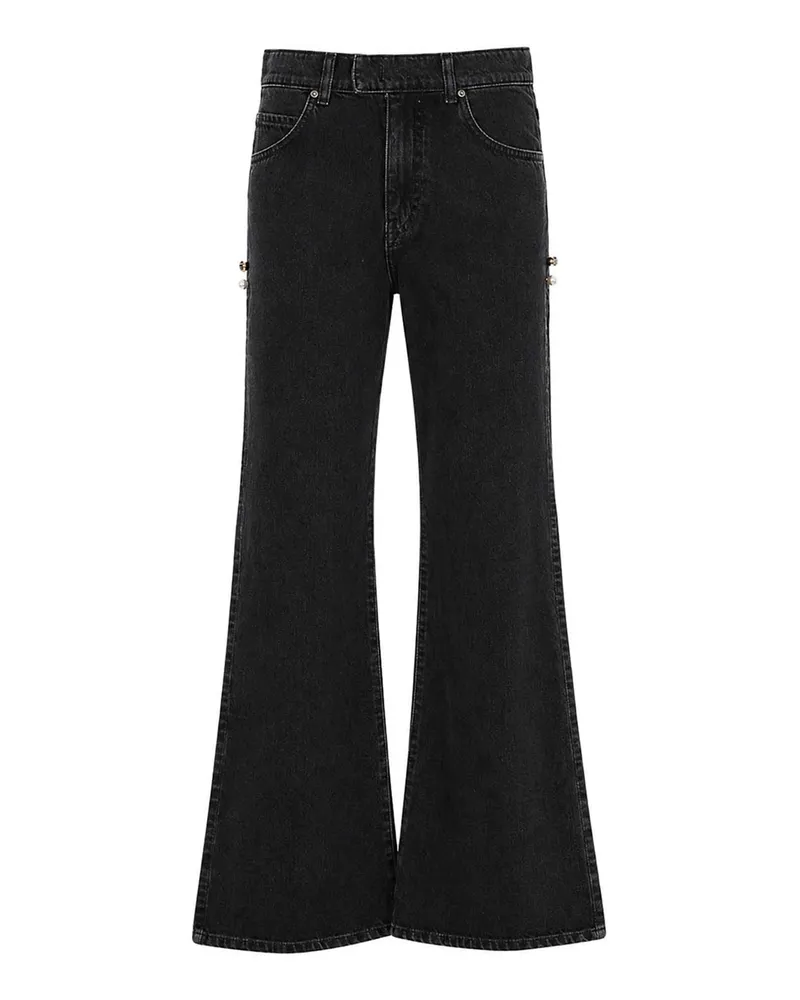 Pinko Straight Leg Jeans - Schwarz Schwarz