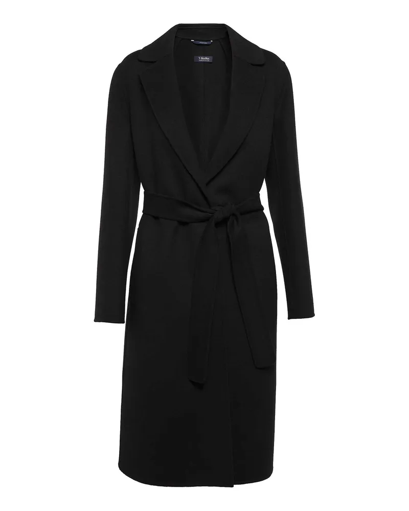 Max Mara Kurzer Mantel - Schwarz Schwarz