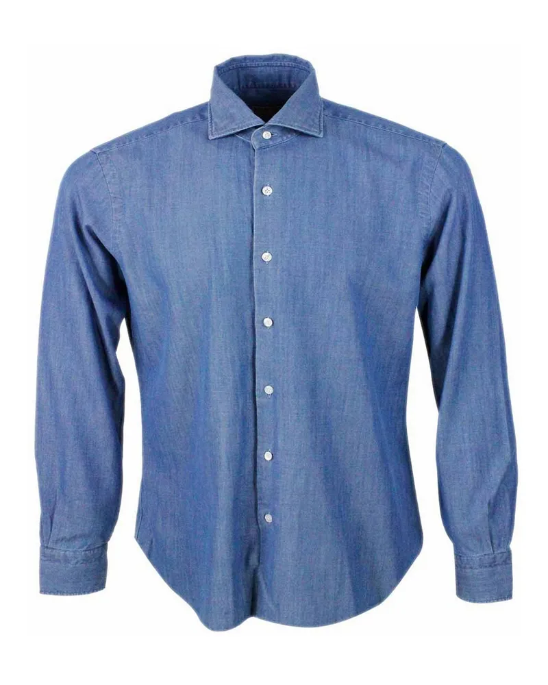 BARBA Hemd - Denim Denim