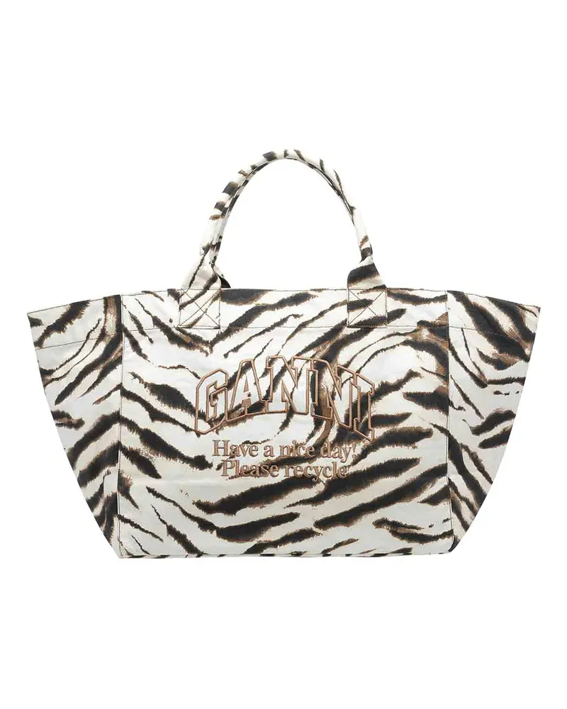 Ganni Shopper - Beige Beige