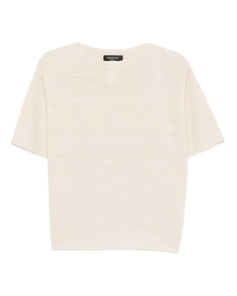 Fabiana Filippi Rundhalspullover - Weiß Weiß