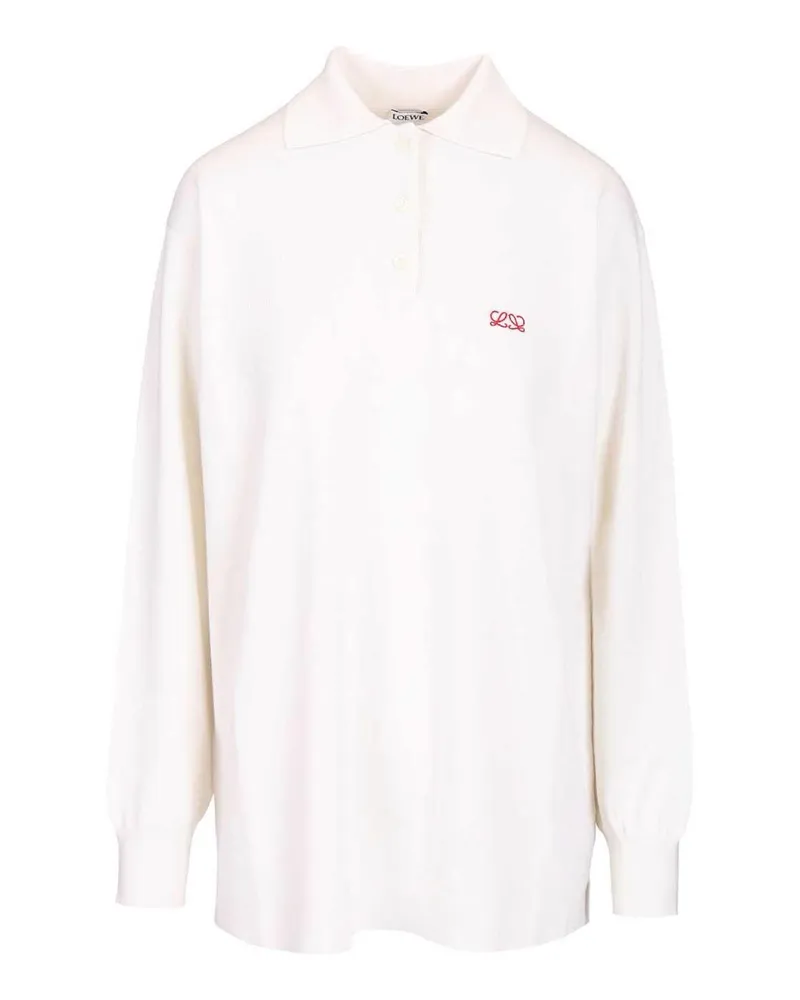 Loewe Poloshirt - Weiß Weiß