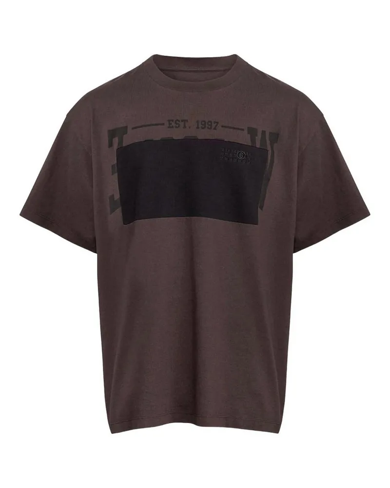 Maison Margiela Rundhalspullover - Braun Braun