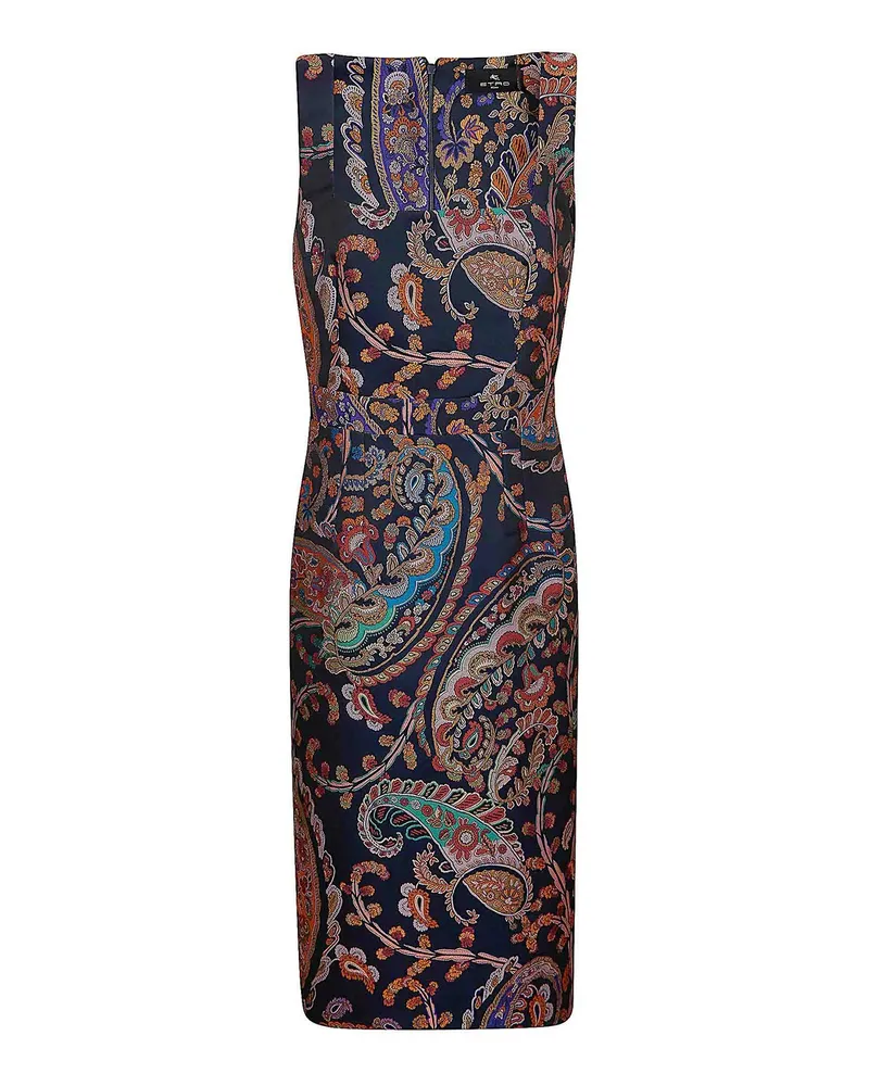 Etro Knielanges Kleid - Blau Blau