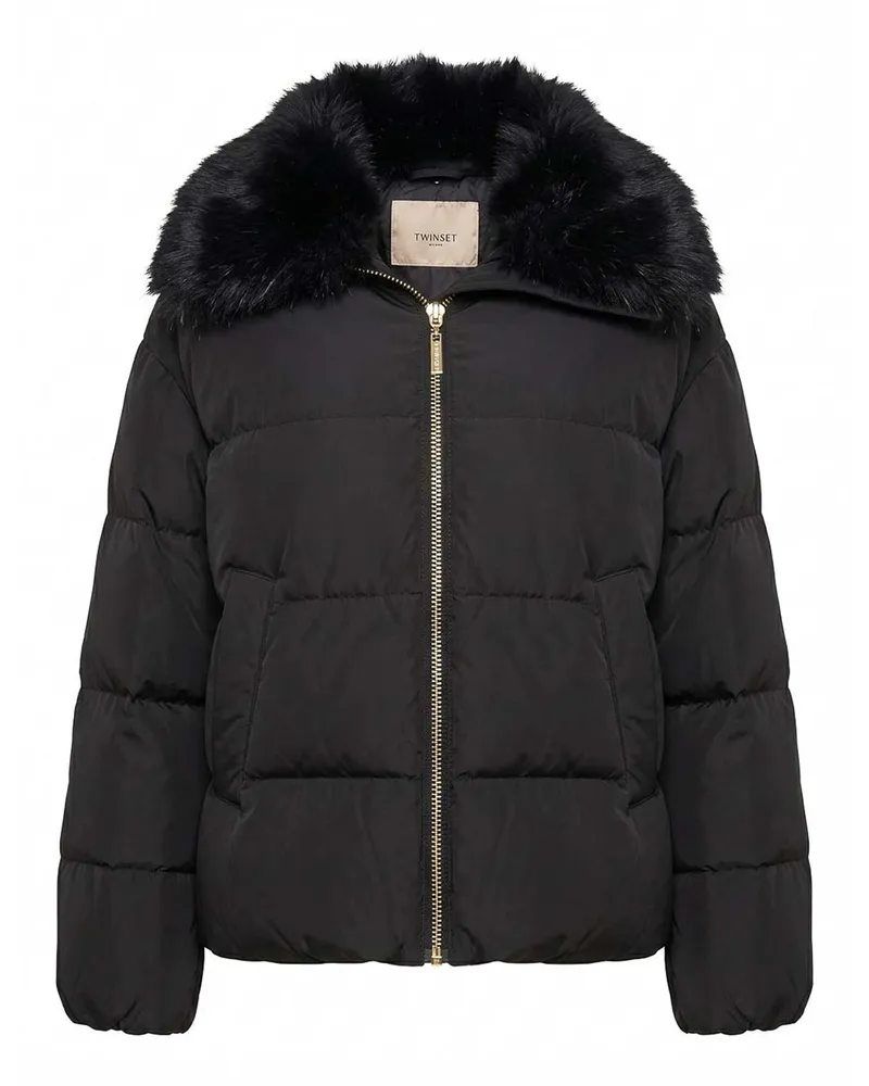Twin-Set Daunenjacke - Schwarz Schwarz