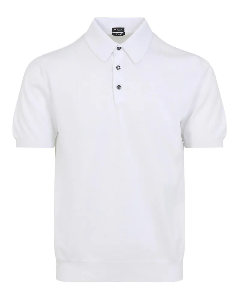 Kiton Poloshirt - Weiß Weiß
