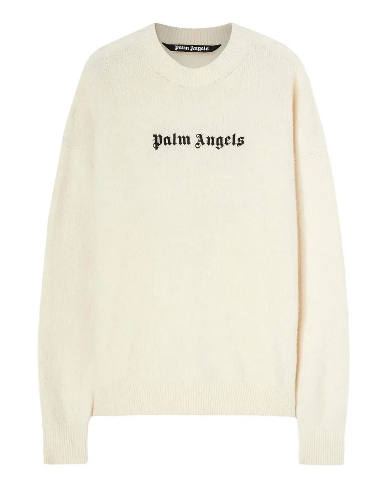 Palm Angels Rundhalspullover - Schwarz Weiß