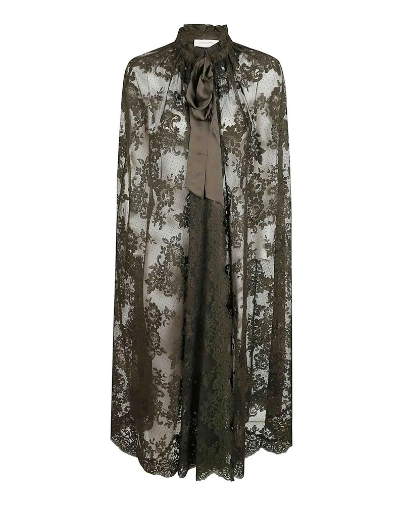 Zimmermann Knielanger Mantel - Dunkelgrün Dunkelgrün