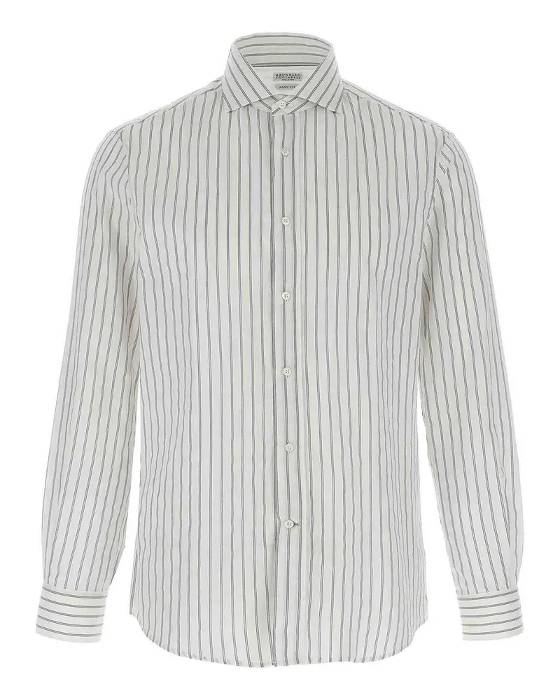 Brunello Cucinelli Hemd - Weiß Weiß