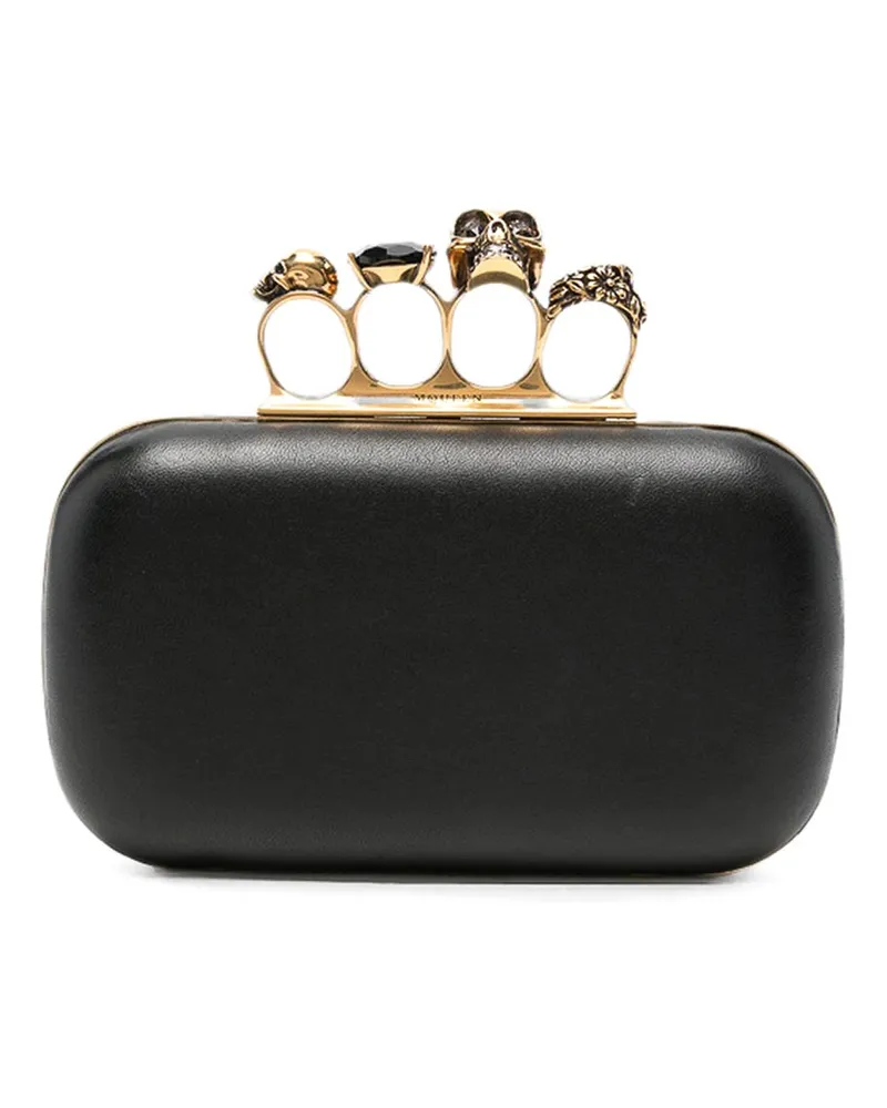 Alexander McQueen Schultertasche - Schwarz Schwarz
