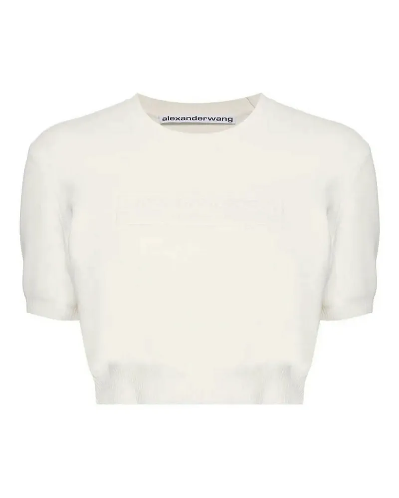 Alexander Wang Rundhalspullover - Weiß Weiß