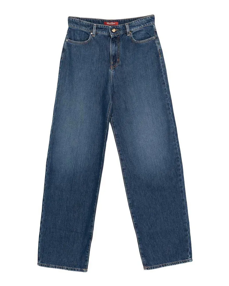 Max Mara Straight Leg Jeans - Blau Blau