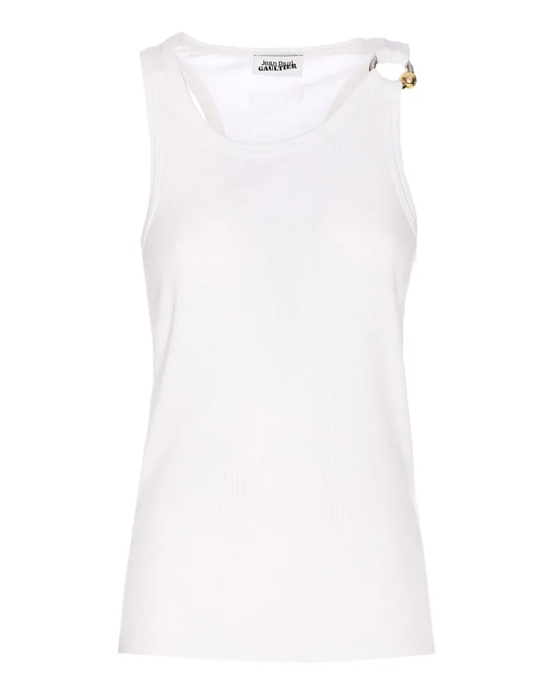 Jean Paul Gaultier Top - Weiß Weiß
