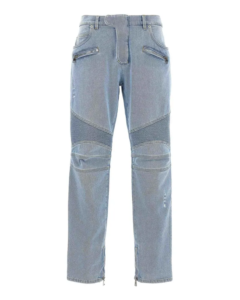 Balmain Bootcut Jeans - Hellblau Hellblau