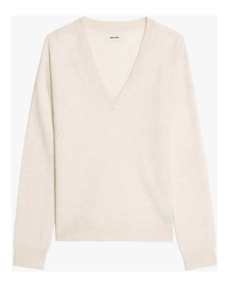 Zadig & Voltaire Rundhalspullover - Hellbeige Hellbeige