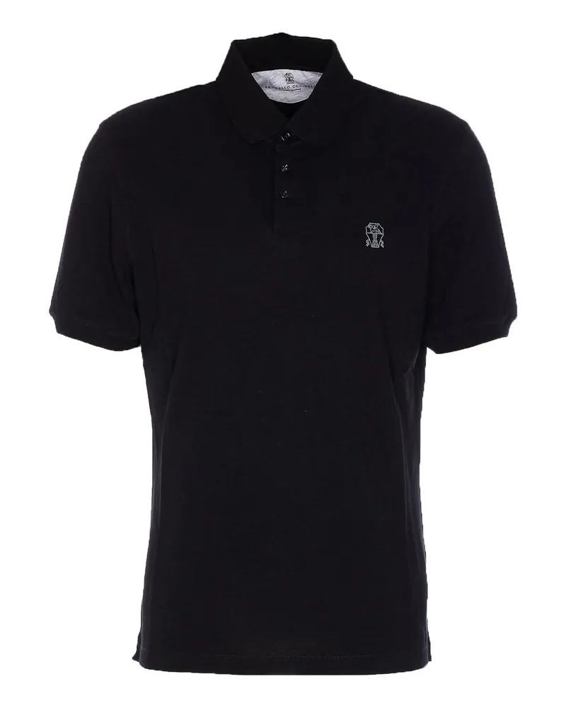 Brunello Cucinelli Poloshirt - Schwarz Schwarz
