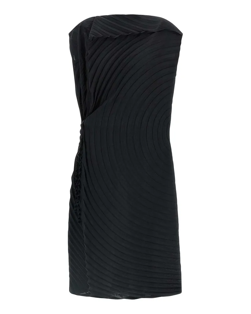 Issey Miyake Knielanges Kleid - Schwarz Schwarz