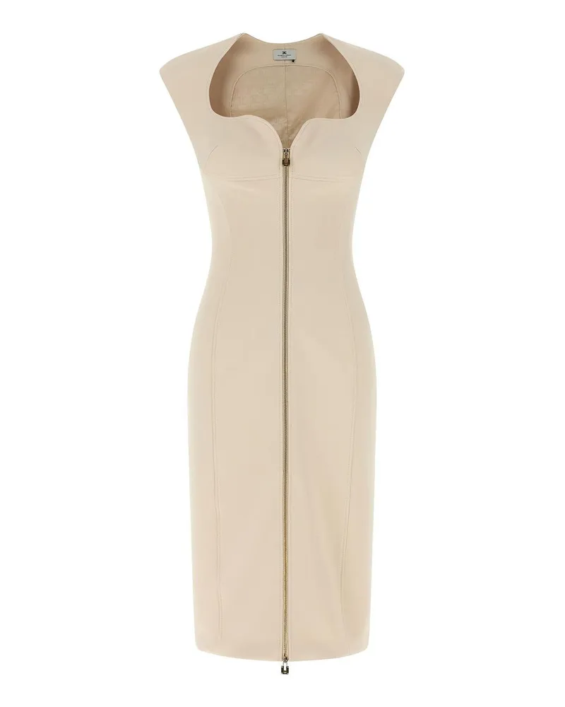 Elisabetta Franchi Knielanges Kleid - Beige Beige
