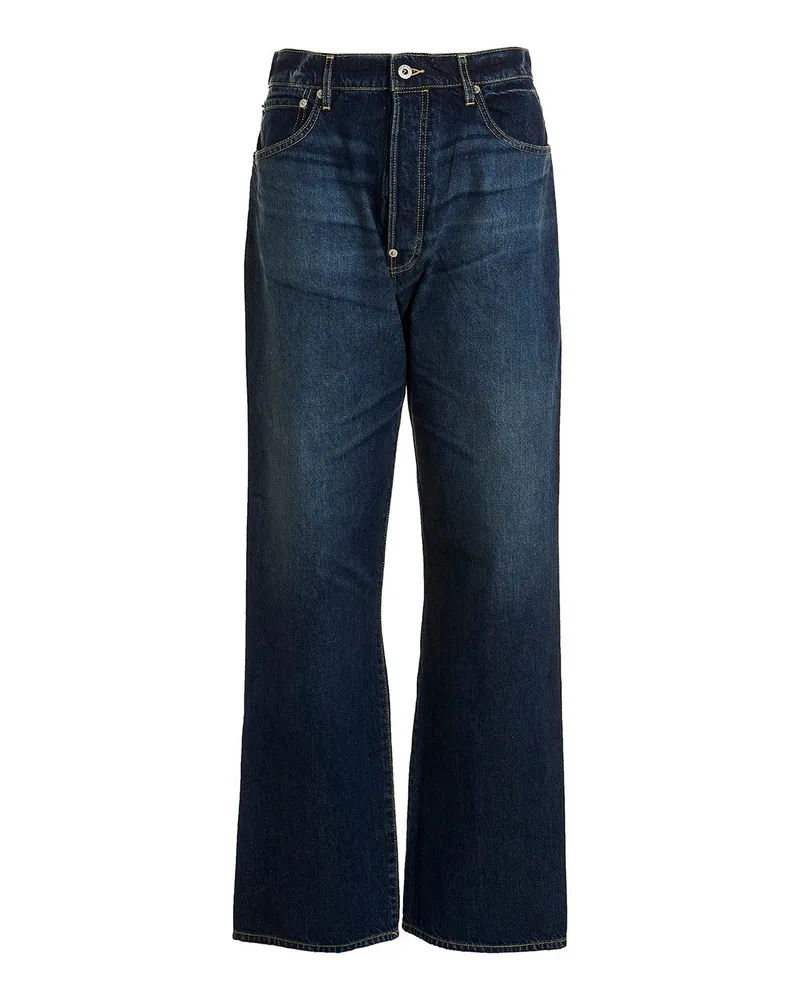 Kenzo Straight Leg Jeans - Blau Blau