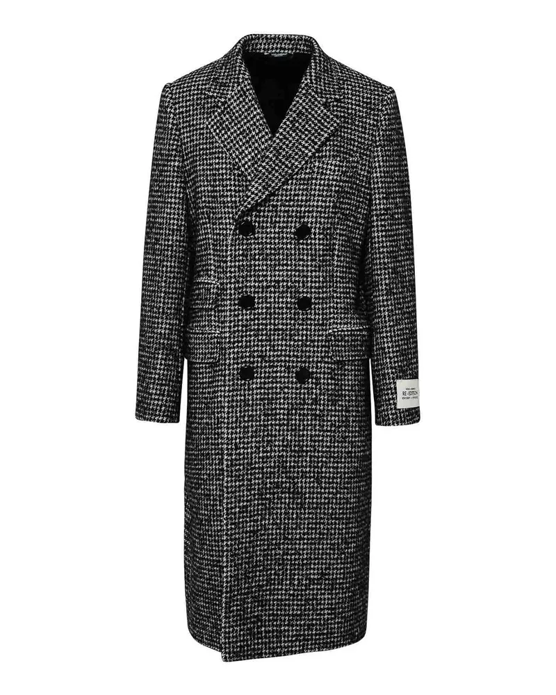 Dolce & Gabbana Kurzer Mantel - Schwarz Schwarz