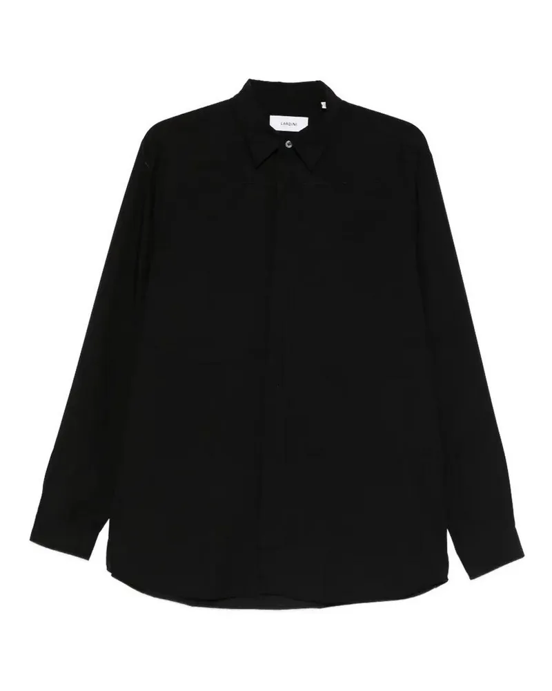 LARDINI Hemd - Schwarz Schwarz