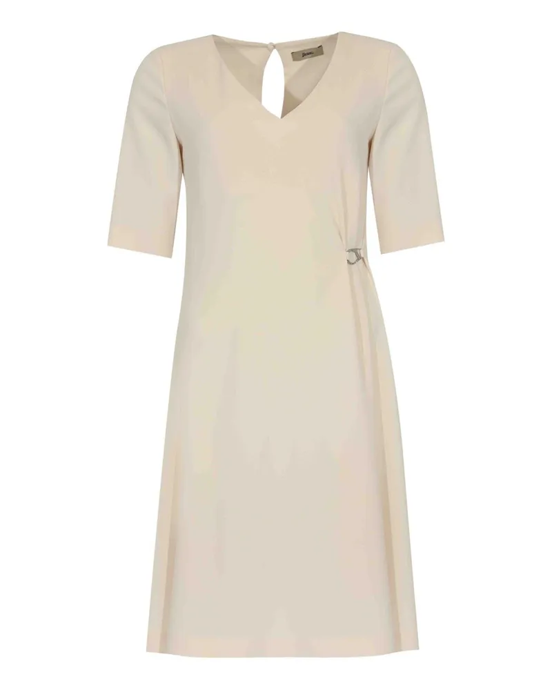 Herno Knielanges Kleid - Weiß Weiß