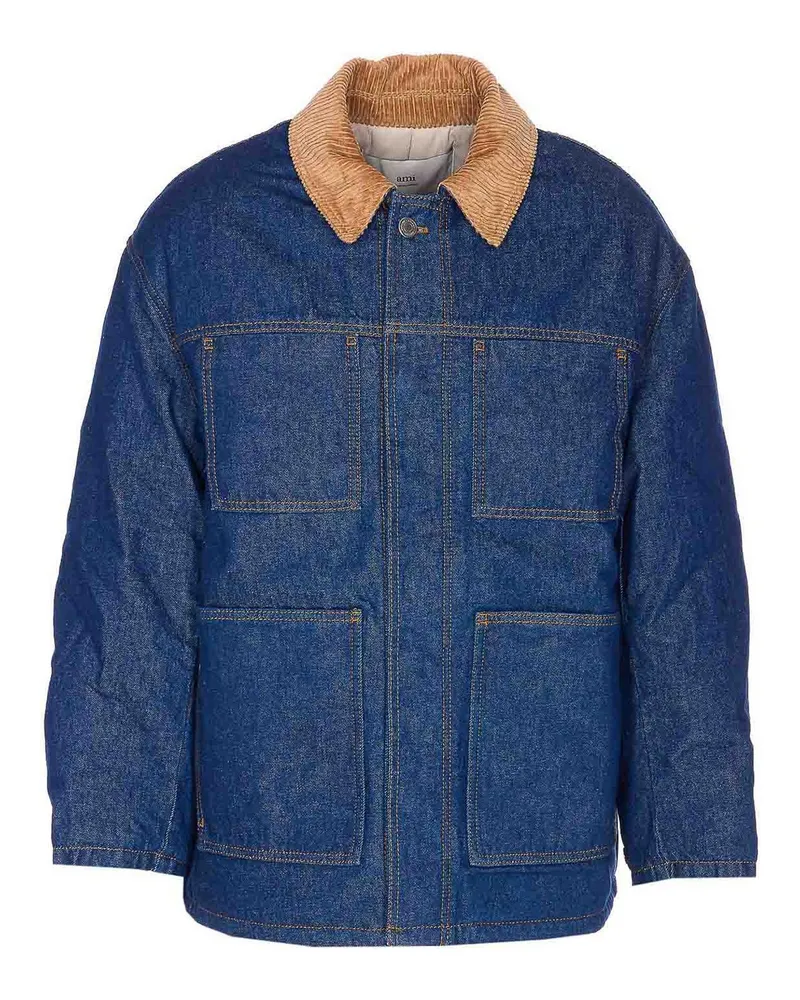 AMI Paris Daunenjacke - Blau Blau